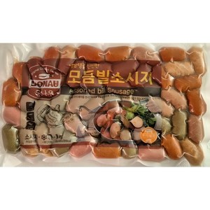 [대영] 도나우 칼집난 다섯가지 맛 모듬빌 소시지 1kg (한팩 20g*50ea) 냉동, 20g, 50개