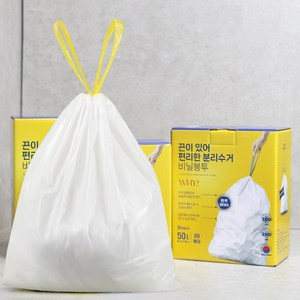 짱짱 끈 달린 재활용 분리수거봉투 100매, 끈딸린 분리수거봉투 50L 80매, 100개