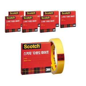 쓰리엠 스카치 다용도 테이프 리필 500 18mm x 20m, 16개