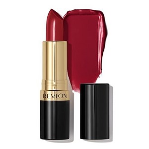 REVLON Lipstick Supe Lustous Lipstick Ceamy F REVLON 립스틱 슈퍼 러스트러스 립스틱 부드럽고 풍만해 보이는 입술을 위한 크리미, 810 언컷 루비, 1개