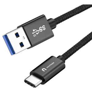 속도빠른 아이폰 카플레이 C타입 케이블 USB3.2 10Gbps, 1개, 블랙, 100cm