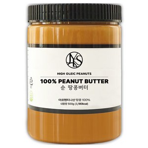 순 땅콩버터 100% 무첨가, 500g, 1개