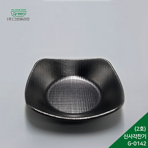 굿다이닝 매트 신사각찬기, 1개, G-0142(블랙)