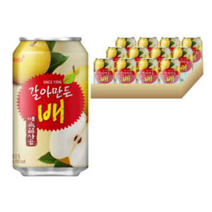 해태에이치티비 갈아만든 배 주스, 340ml, 12개