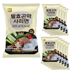 빼빼곤약 발효곤약사리면 (100g당 7kcal), 200g, 10개