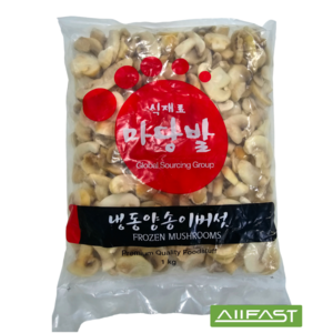 마당발 냉동 양송이 슬라이스 1kg 양송이버섯 드라이아이스 기본, 1개