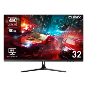 큐빅스 4K UHD 32인치 모니터 IPS 게이밍 고해상도 모니터 CX320U60 무결점, CX-320U60(일반)