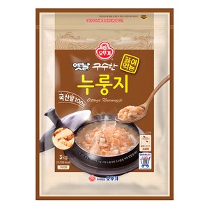 오뚜기옛날 구수한 끓여먹는 누룽지, 3kg, 1개