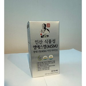 [인산죽염 정품] 인산가문 최은아 박사 인산 식물성 MSM 엠에스엠 무릎 관절 영양제 600mg x 360정, 216g, 1개