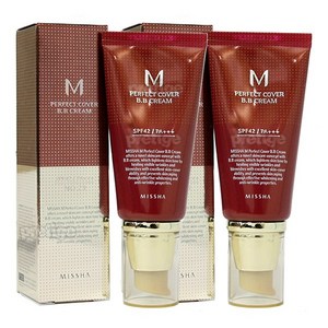 미샤 M 퍼펙트 커버 비비크림 50ml 23호 X 2개, 23호 자연스러운베이지