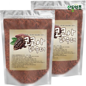 무가당 100% 카카오파우더 1kg 네델란드산 코코아가루, 1개입, 2개