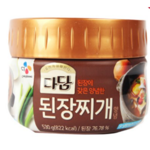 CJ 다담 된장찌개 양념 530g * 4통(총1세트), 4개