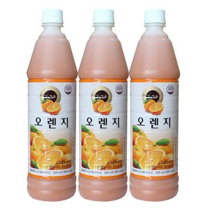 청솔 오렌지 원액 ( 835ml x 3입 ), 3개