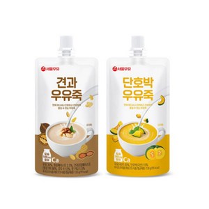 서울우유 견과우유죽 10개입 + 단호박죽10개입, 130g, 20개