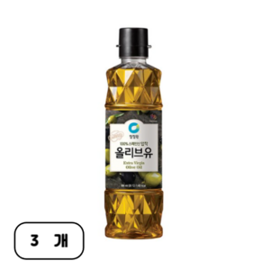 청정원 엑스트라버진 올리브유, 900ml, 3개