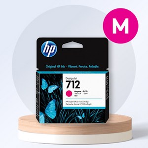 HP정품잉크 NO.712 3ED68A[빨강], 1개, 빨강, 컬러