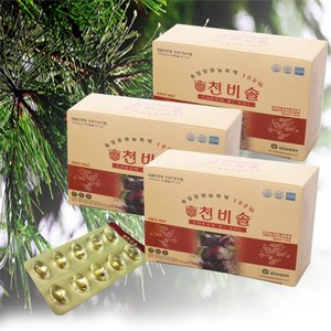 솔잎증류농축액100% 적송 천비솔 90캡슐, 90정, 1개