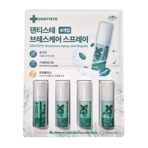 덴티스테 브레스 구강스프레이, 15ml, 4개