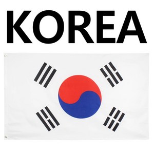 한국국기 태극기 90x60cm 150x90cm 중형대형 사이즈 인테리어 korea flag 애국심 대한민국 깃발 korean 대한민국국기, 1개, 혼합색상