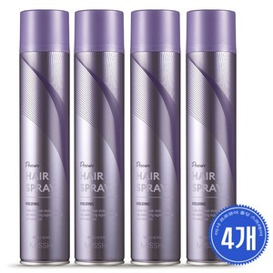 미샤 프로큐어 트랜스타일 홀딩 헤어 스프레이, 300ml, 4개