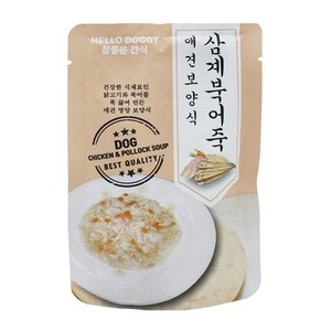 참좋은간식 애견보양식 삼계북어죽, 혼합맛(닭고기/북어), 80g, 20개