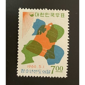 1966 청소년선도의달 기념우표 단편, 1개