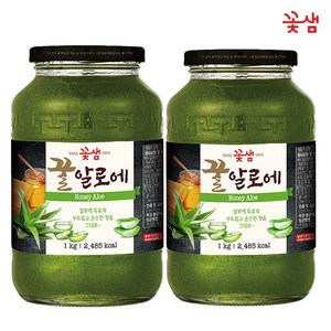 꽃샘 꿀알로에차 1kg 2개세트, 2개