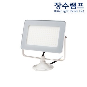 장수램프 LED 사각 투광기 30W 50W LED투광등 간판등 정원등 야외조명 공장등 고천장등 방수투광등 전구색 주광색, 흰색바디 30W 전구색(노란불빛), 1개