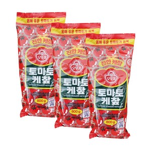 오뚜기 진한 토마토 케챂 800g 3개