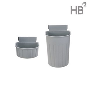 [한의바이오] 대경전자 서빙카트용 다용도통(소/대) 휴지통 걸이식쓰레기통 휴지통 카트전용, 소 5L 다크그레이, 1개