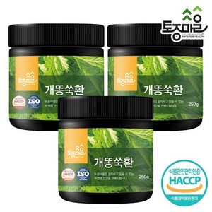 토종마을 HACCP인증 국산 개똥쑥환 250g, 3개