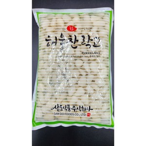 삼도식품 해울찬파우치락교 1kg(봉)X10ea(1박스)*무료배송 / 해울락교 해울파우치락교 해울찬봉지락교 락교파우치 봉지락교 파우치락교 락교 초밥락교 소포장락교 아삭한락교, 10개, 1kg