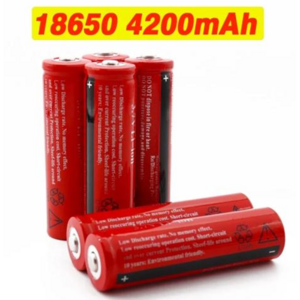 18650 리튬 이온 배터리 LED 손전등용 충전식 배터리 가속기 37V 4200MAh 신제품, 10개