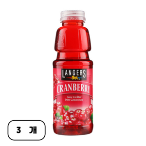 랭거스 크랜베리, 449ml, 3개