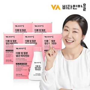 비타민마을 더블업 철분 엽산 비타민D 철분제, 60정, 6개