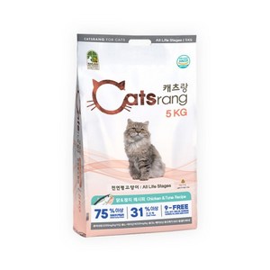 캐츠랑 전연령 고양이 건식사료, 닭+참치, 5kg, 1개