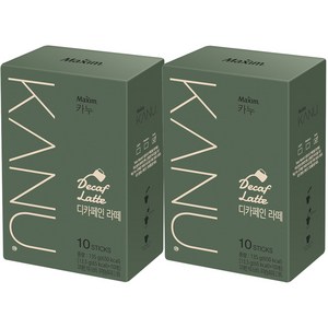 카누 디카페인 라떼 20T(10T x 2개), 650g, 10개입, 2개