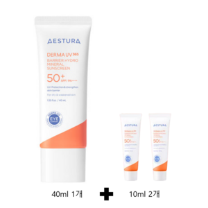 에스트라 더마UV365 장벽수분 무기자차 선크림 SPF50+ PA++++, 60ml, 1세트