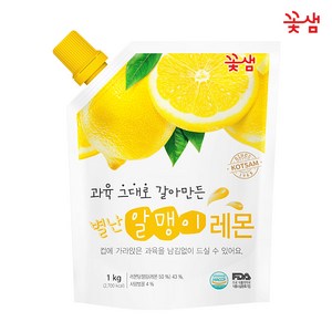 꽃샘식품 별난 알맹이 레몬차, 1kg, 1개