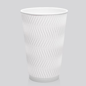 [실속형] 3중 단열 종이컵 웨이브 화이트 16oz 500개, 1개