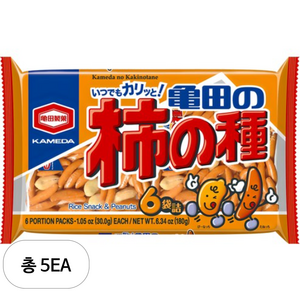 카메다 카키노타네 스낵 6p, 180g, 5개