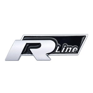 카포카 폭스바겐 R라인 R-LINE 알라인 엠블럼 스티커 뱃지, R Line/무광실버블랙