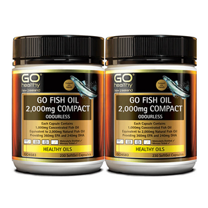 Go Healthy Fish Oil 고헬씨 피쉬 오일 2000mg 230정 2팩, 2개