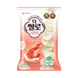 롯데웰푸드 더쌀로 사르르 고소한새우맛, 50g, 6개