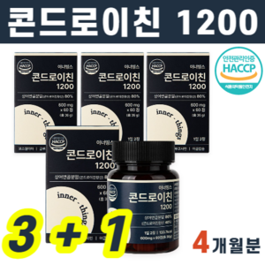 이너띵스 콘드로이친 콘도로이친 콘드레이친 콘드라이친 콘도로친 1200, 60정, 4개