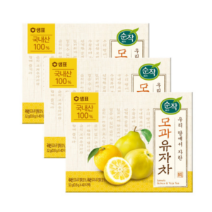 순작 모과 유자차 티백, 800mg, 40개입, 3개