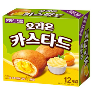 오리온 카스타드 12개입, 288g, 3개