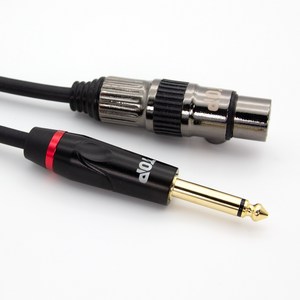 HDTOP 국산 제작 5.5 모노 TO XLR 암 케이블 3M HT-TP293