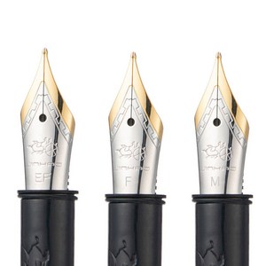 Jinhao 만년필 교체 금속 EF/F/M 82 88 95 100 미니 펜 학교 사무용품 5 펜촉 3 개, [02] 3pcs M, [01] gold