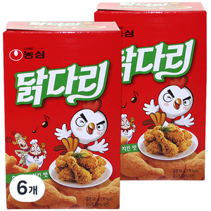 농심닭다리 후라이드 치킨 맛, 66g, 6개